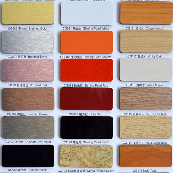 Paneles sándwich de núcleo de nido de abeja de aluminio compuesto de piel de decoración de madera de precio de fábrica de alta calidad