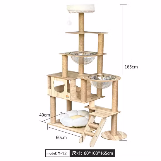 Marco de escalada para gatos, árbol para gatos, tablero para rascar gatos, columna de sisal multifuncional de 7 pisos, cápsula espacial, villa para gatos, suministros para mascotas